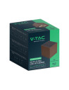 V-TAC 9W COB LED Соларна Стенна Лампа с Батерия 1x2600mAh 16ч.3000K Кафяво Тяло IP65 - 11888 - 13
