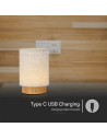 V-TAC 3W LED Настолна Лампа 3000 Бежово Тяло - 23090 - 7