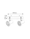 Rabalux Steve Осветление за баня IP44 GU10 2x MAX 15W 5498 - 2