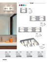 Rabalux Tony Осветление за баня IP44 LED 4x 5W 5492
