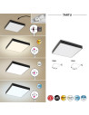 Rabalux Tartu Плафон IP44 LED 18W 2800-6000K 7899 - 3