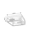 Rabalux Zaton Плафон IP23 E27 2x MAX 60W K 7070 - 5