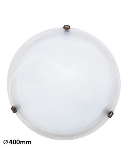 RABALUX 3303, Алабастро плафон, 2х60W - 3303 | Leds4economy.com