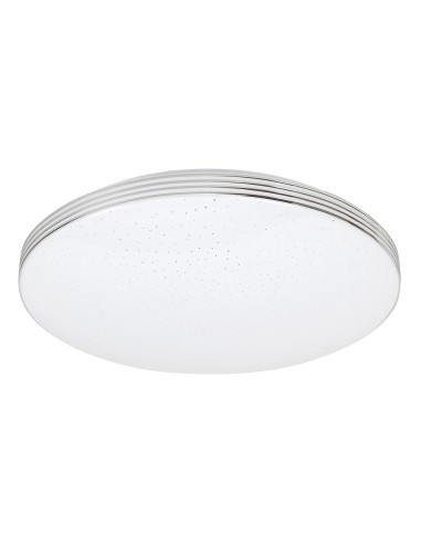 71179 Oscar2, плафон LED 18W,4000K, кръг, 34см, сребърно, звезден ефект