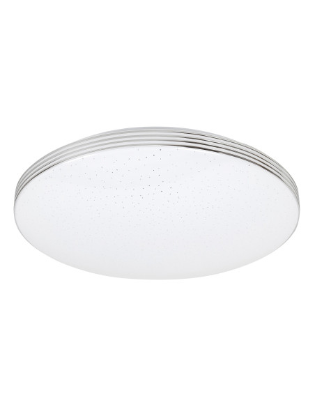 71179 Oscar2, плафон LED 18W,4000K, кръг, 34см, сребърно, звезден ефект