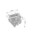 Rabalux Pallas Плафон IP20 LED 23+ E14 4x MAX 40W 2238 - 2