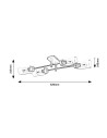 Rabalux Prudence Плафон IP20 E27 4x MAX 40W 2672 - 2