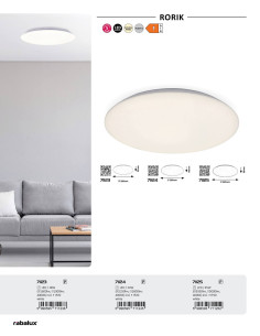 Rabalux Rorik Плафон IP20 LED 24W 4000 71124 - Цена | LEDs4economy 2