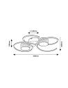 Rabalux Shiena Плафон IP20 LED 38W 4000 71116 - 4