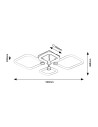 Rabalux Sotiris Плафон IP20 LED 47W 3000,4000,6000K 71006 - 7