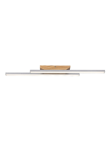 RABALUX Tamur, ind.ceil. LED21W, L80cm, дърво/бяло - 71084 | 