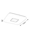 Rabalux Tayla Плафон IP20 LED 72W 4634 - 7