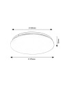 Rabalux Vendel Плафон IP20 LED 24W 4000 71106 - 6