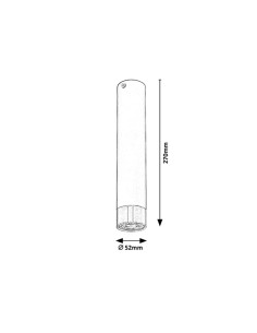 Rabalux Zircon Плафон IP20 GU10 1X MAX 5W 5075 - Цена | LEDs4economy 2