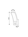 Rabalux Palanga Външно стенно осветление IP44 LED 12W 3000K 7505 - 6