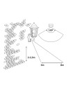 Rabalux Velence Външно стенно осветление IP43 E27 1x MAX 60W K 8218 - 2