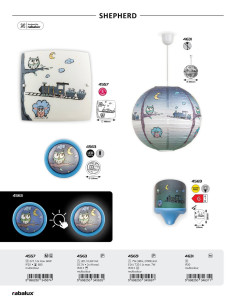 Rabalux Shepherd Детски лампи IP20 LED 0,3W 4563 - Цена | LEDs4economy 2