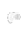 Rabalux Toras Спот осветление IP20 GU10 1X MAX 5W K 73121 - 7