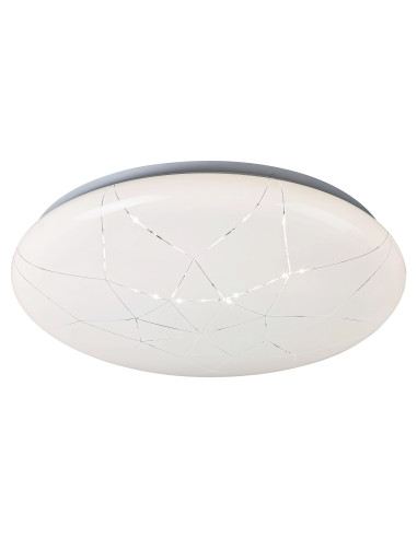 RABALUX Damien Wi-Fi , плафон, LED 24W, бял гланц, дистанционно,