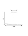 Rabalux Remiel Висящи осветителни тела IP20 LED 30W 3000 72045 - 3