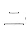 Rabalux Tariq Висящи осветителни тела IP20 LED 30W 4000 72128