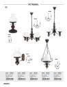 Rabalux Petronel Полилеи IP20 E27 5x MAX 60W K 7079 - 3