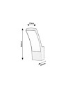 Rabalux Palanga Външно стенно осветление IP44 LED 12W 3000K 7504 - 4