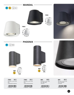 Rabalux Phoenix Външно стенно осветление IP54 GU10 1X MAX 10W K 8118 - Цена | LEDs4economy 2