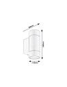 Rabalux Phoenix Външно стенно осветление IP54 GU10 2X MAX 10W K 8119 - 4