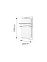 Rabalux Seattle Външно стенно осветление IP44 E27 1x MAX 11W K 8169 - 2