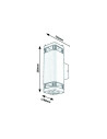 Rabalux Sintra Външно стенно осветление IP44 GU10 2x MAX 25W K 7956 - 2