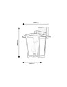 Rabalux Taverna Външно стенно осветление IP44 E27 1x MAX 15W K 7127 - 3