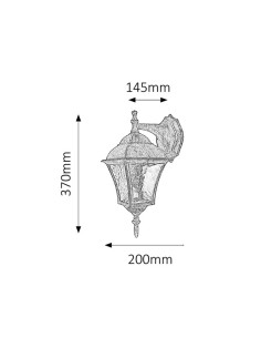 Rabalux Toscana Външно стенно осветление IP43 E27 1x MAX 60W K 8391 - Цена | LEDs4economy 2