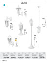 Rabalux Velence Външно стенно осветление IP43 E27 1x MAX 60W K 8201 - 3