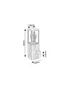 Rabalux Wales Външно стенно осветление IP44 E27 1x MAX 60W K 7195