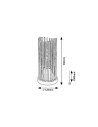Rabalux Roxas Настолни лампи IP20 E27 1x MAX 40W K 74021 - 2