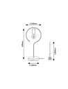 Rabalux Rufin Настолни лампи IP20 E27 1x MAX 40W 3220 - 2