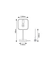 Rabalux Rufin Настолни лампи IP20 E27 1x MAX 40W 3219 - 2