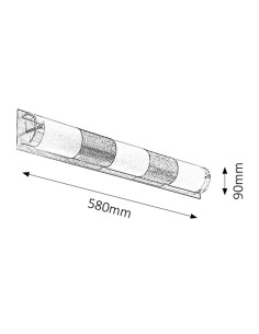 Rabalux Periodic Аплик IP20 E14 3x MAX 40W 5809 - Цена | LEDs4economy 2