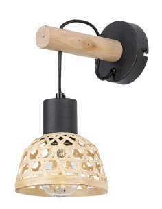Rabalux Rattan Аплик IP20 E27 1x MAX 15W K 71025 - Цена | LEDs4economy 2