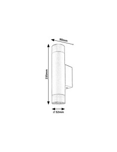 Rabalux Zircon Аплик IP20 GU10 2X MAX 5W 5073 - Цена | LEDs4economy 2