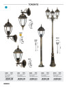 Rabalux Toronto Външни стоящи лампи IP44 E27 3x MAX 60W K 8460
