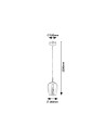 Rabalux Petunia Висящи осветителни тела IP20 E27 1x MAX 15W 5252 - 3