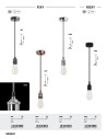 Rabalux Roxy Висящи осветителни тела IP20 E27 1x MAX 60W 1412