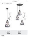 Rabalux Salvatore Висящи осветителни тела IP20 E27 1x MAX 40W K 72211 - 6