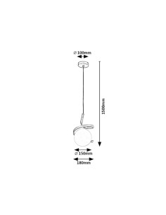 Rabalux Sarabi Висящи осветителни тела IP20 E27 1x MAX 20W K 72126 - Цена | LEDs4economy 2
