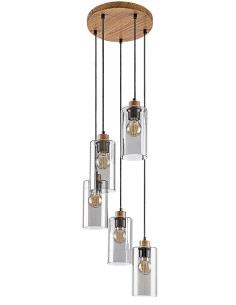 Rabalux Tanno Висящи осветителни тела IP20 E27 5x MAX 25W K 72125 - Цена | LEDs4economy 2