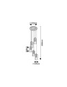 Rabalux Tanno Висящи осветителни тела IP20 E27 5x MAX 25W K 72125 - 6