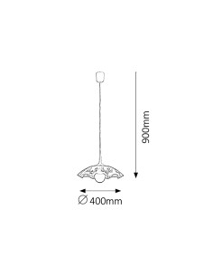 Rabalux Vino Висящи осветителни тела IP20 E27 1x MAX 60W 4795 - Цена | LEDs4economy 2
