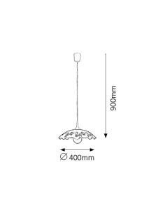 Rabalux Vino Висящи осветителни тела IP20 E27 1x MAX 60W 4782 - Цена | LEDs4economy 2